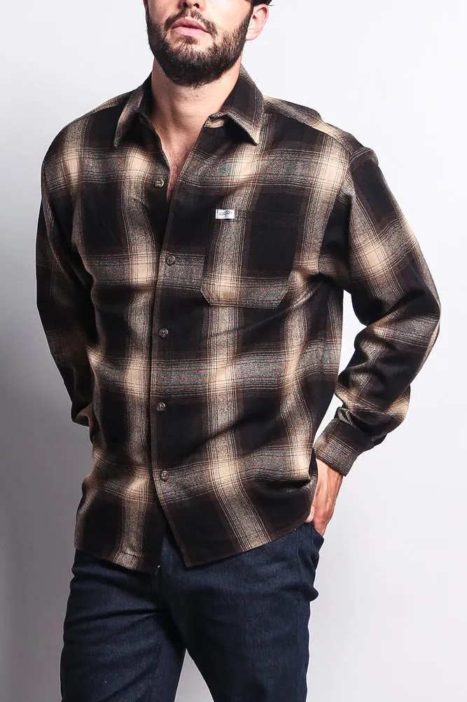 Western Casual Plaid Long Sleeve Button Up Shirt