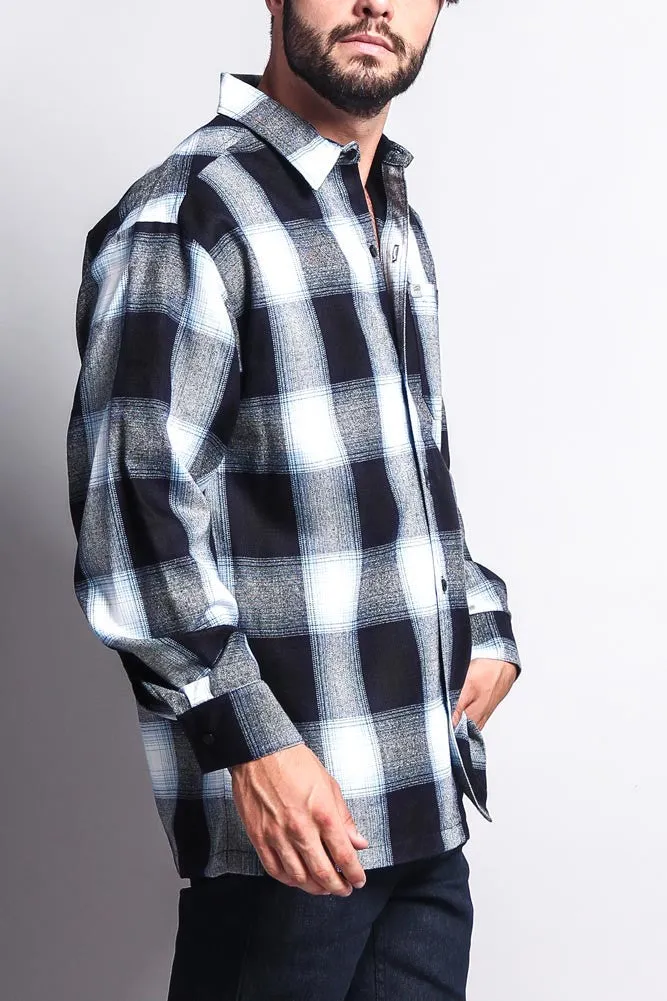 Western Casual Plaid Long Sleeve Button Up Shirt