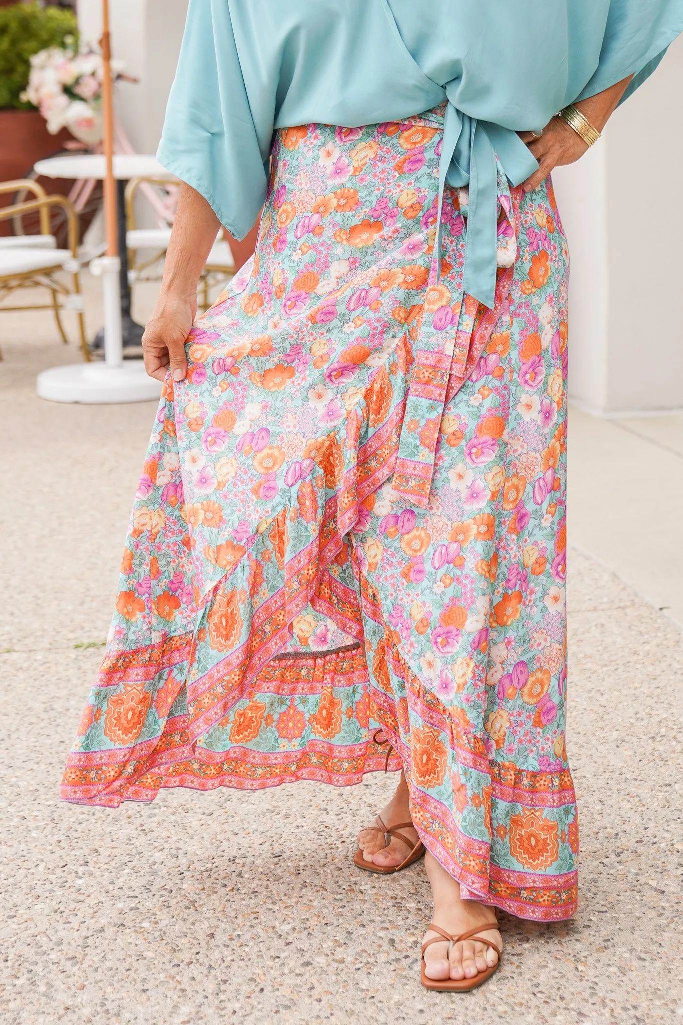 Wild Flower Wrap Skirt